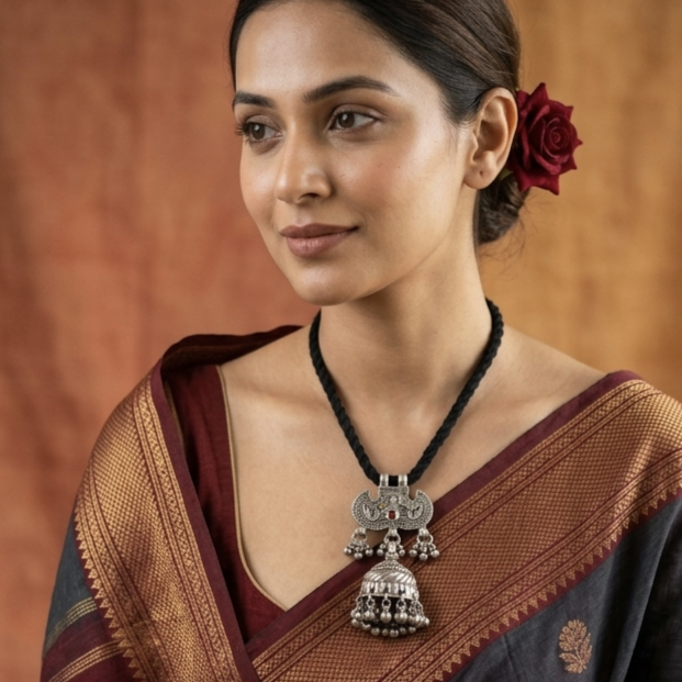 Traditional Tribal Silver Banjara Nacklace 